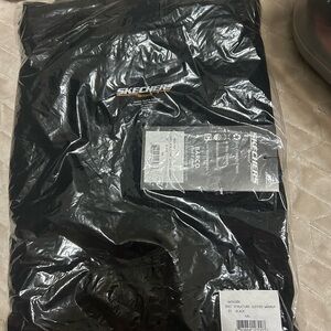 Black sketchers scrub jacket, 4xl